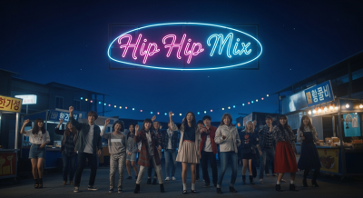 어두운 밤하늘은 깊은 푸른색으로 물들