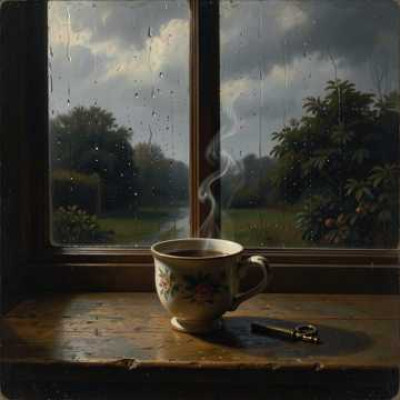 Pluie au carreau