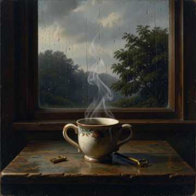 Pluie au carreau